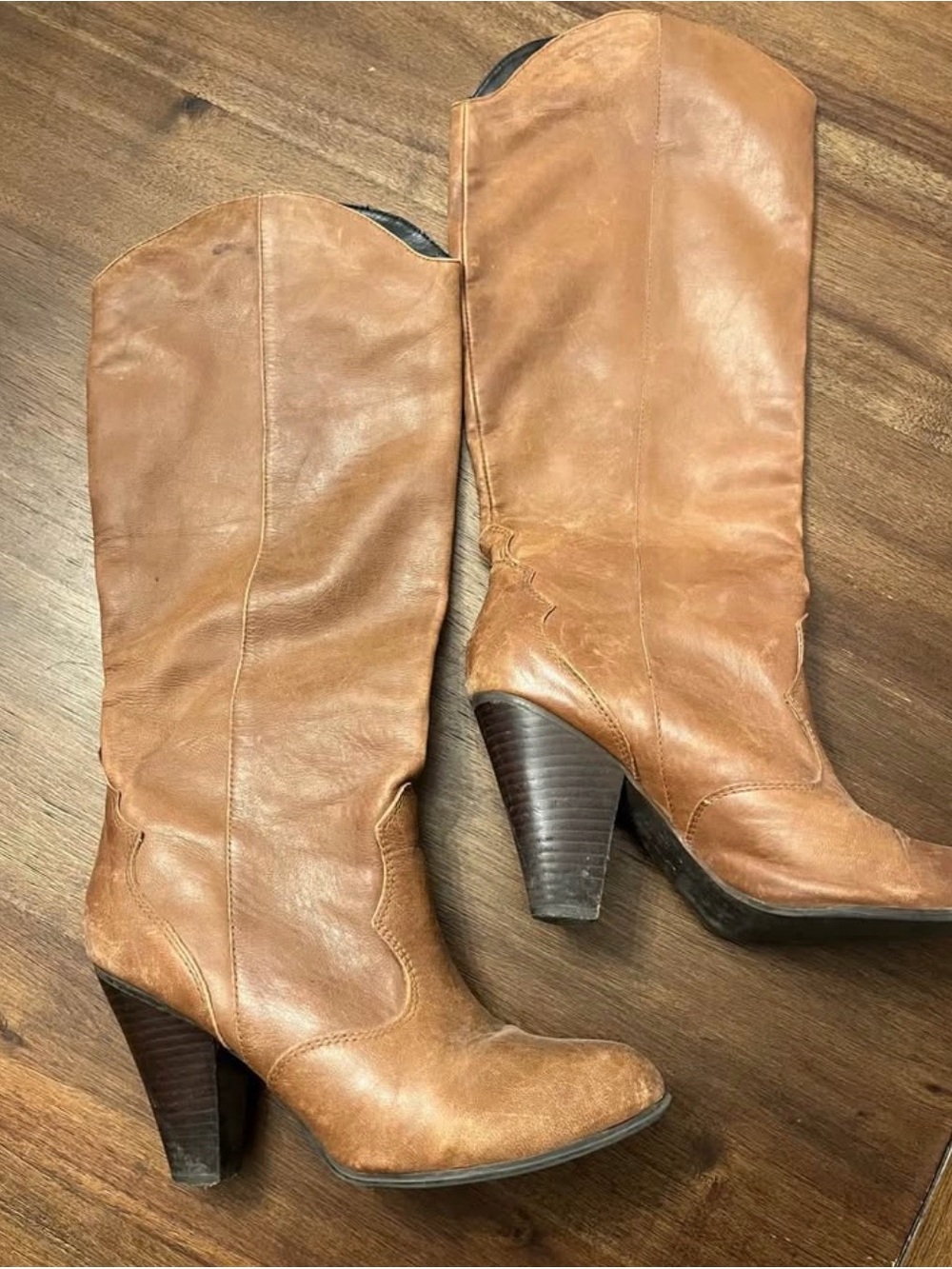 Dolce Vita Women's Tall Tan Heeled Boots